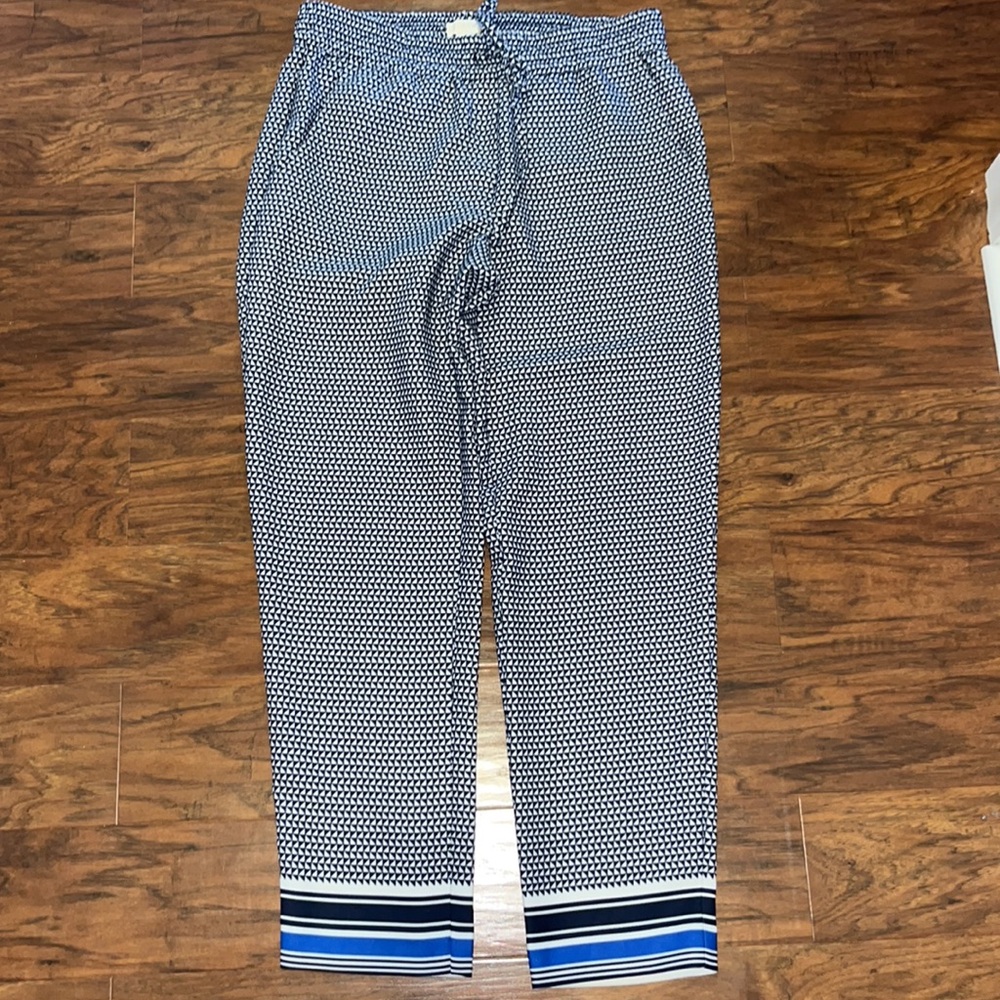 J. Crew Blue Design Pants - Picture 3 of 4